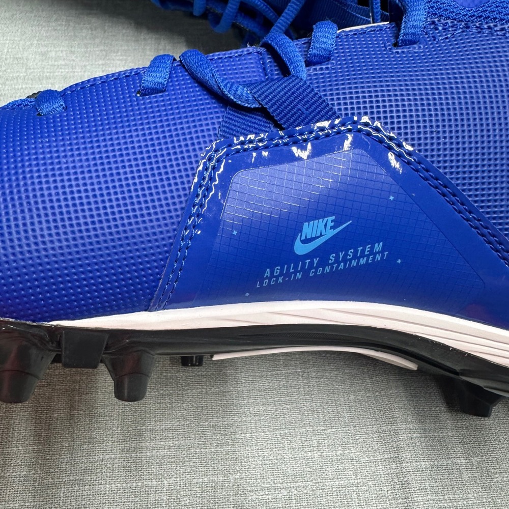 Nike Alpha Menace 3 Shark Football Cleats Royal Blue White CV0586-414 Mens 12 - Picture 9 of 11